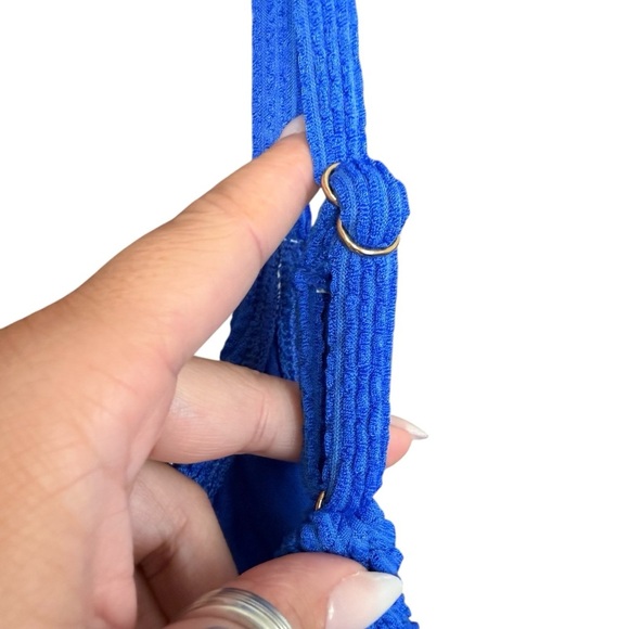 NWT Wild Fable Vibrant Blue One-Piece Swimsuit - Picture 2 of 5